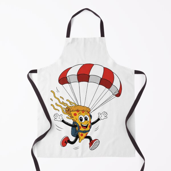 Item preview, Funny Pizza Skydiving – Parachute Adventure Art designed and sold by Combat Skies.
