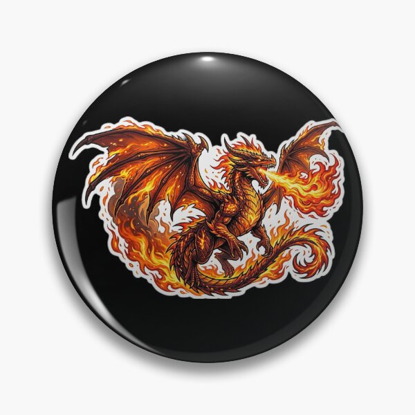 Item preview, Fire Dragon designed and sold by Homelesssquid's Stickers & More.