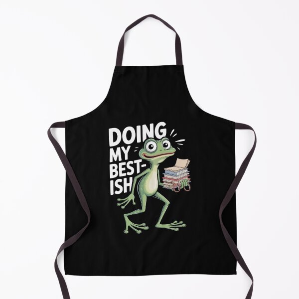 Item preview,  Doing My Best-ish Funny Student Frog Meme Overwhelmed School Gift designed and sold by Say It With Ink.