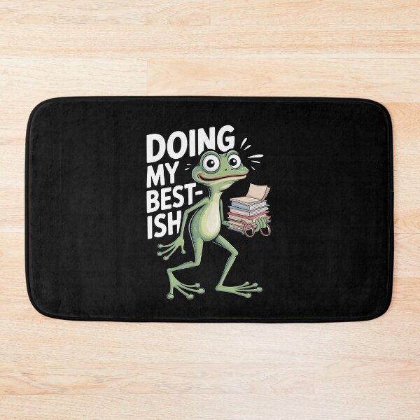 Item preview,  Doing My Best-ish Funny Student Frog Meme Overwhelmed School Gift designed and sold by Say It With Ink.