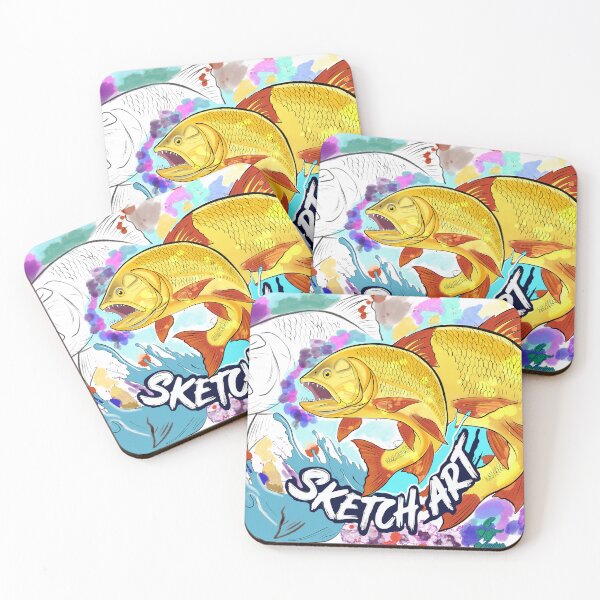 Item preview, Savage Waters – Golden Dorado Sketch Art designed and sold by Aquinoxx.