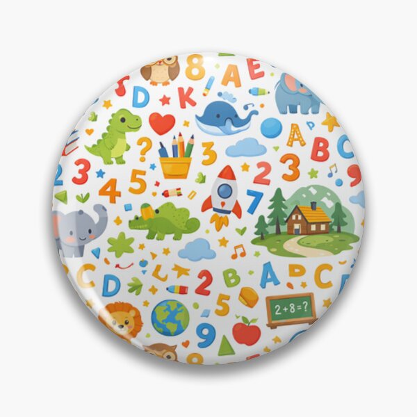 Item preview, Cute Educational Alphabet & Animals Kids Pattern designed and sold by SubhAksara.