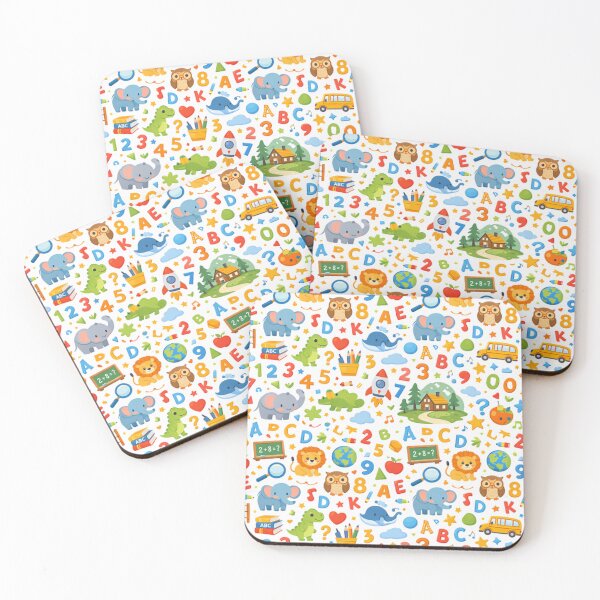 Item preview, Cute Educational Alphabet & Animals Kids Pattern designed and sold by SubhAksara.