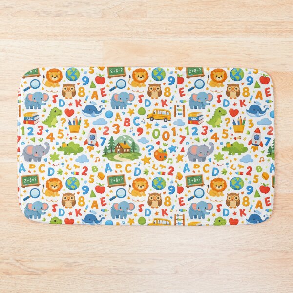 Item preview, Cute Educational Alphabet & Animals Kids Pattern designed and sold by SubhAksara.