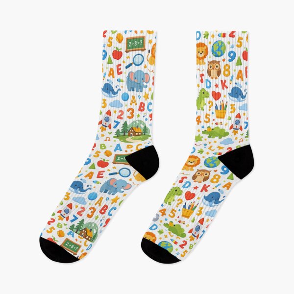 Item preview, Cute Educational Alphabet & Animals Kids Pattern designed and sold by SubhAksara.