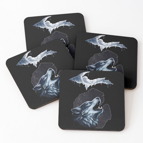Item preview, Michigan Wolf Howling at the Moon Design designed and sold by LoneTide.