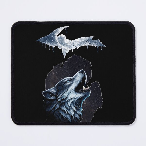 Item preview, Michigan Wolf Howling at the Moon Design designed and sold by LoneTide.