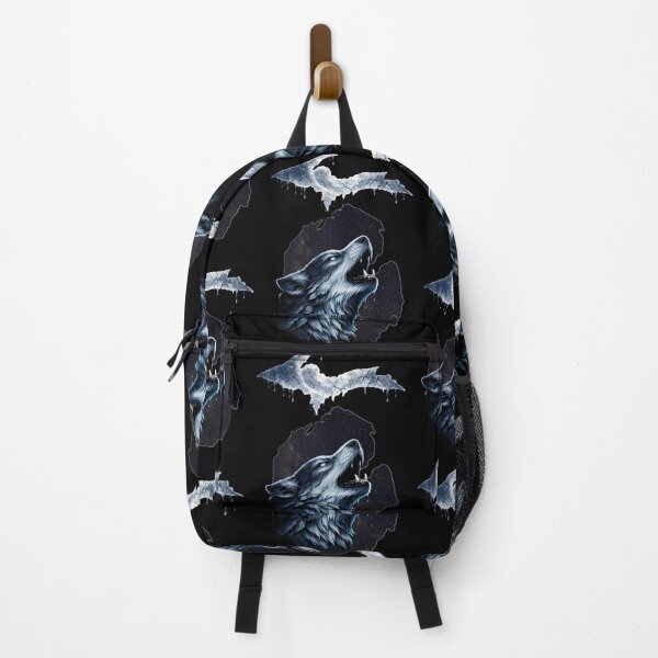 Item preview, Michigan Wolf Howling at the Moon Design designed and sold by LoneTide.