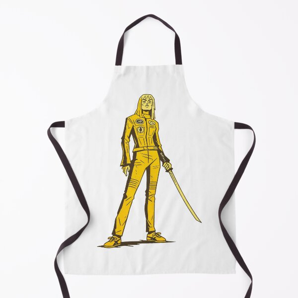 Item preview, Beatrix Kiddo, Yellow Jumpsuit Sword Fighter Comic Style Illustration designed and sold by Greemo03.
