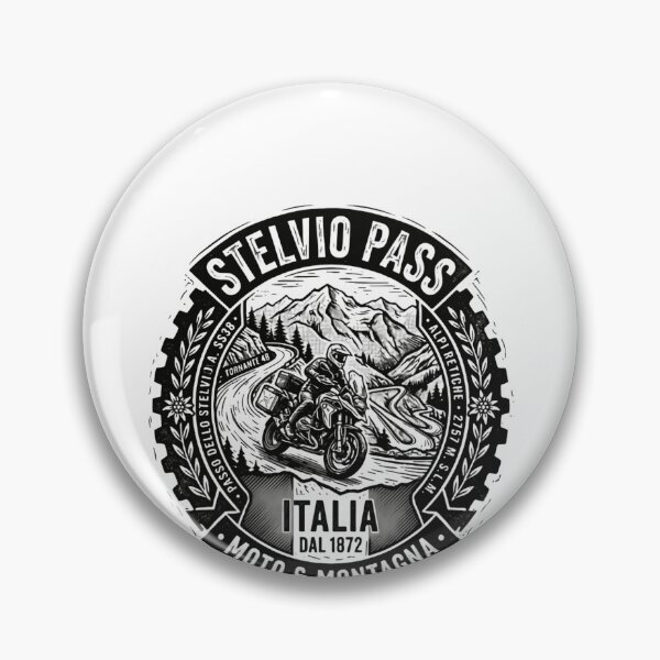 Item preview, Stelvio Pass Italia Moto Montagna Motorcycle Mountain Adventure designed and sold by Simsimah26Parks.