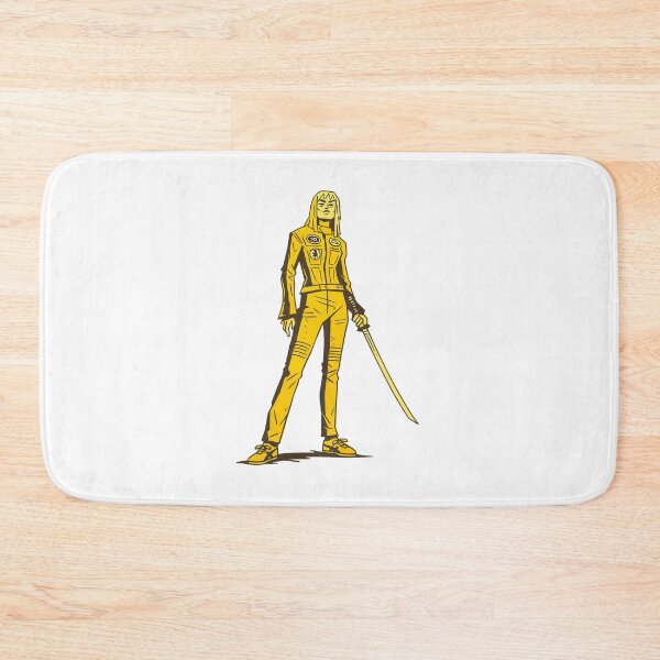 Item preview, Beatrix Kiddo, Yellow Jumpsuit Sword Fighter Comic Style Illustration designed and sold by Greemo03.