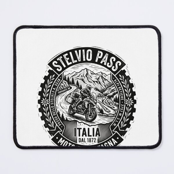 Item preview, Stelvio Pass Italia Moto Montagna Motorcycle Mountain Adventure designed and sold by Simsimah26Parks.