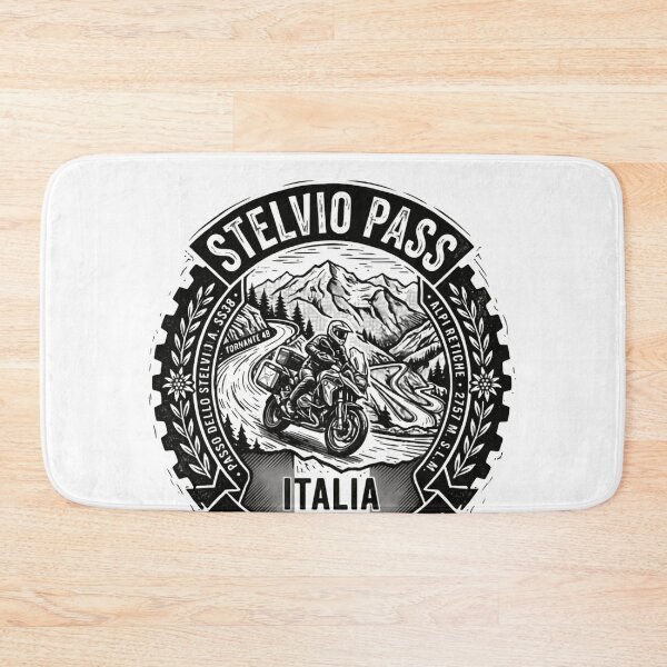 Item preview, Stelvio Pass Italia Moto Montagna Motorcycle Mountain Adventure designed and sold by Simsimah26Parks.