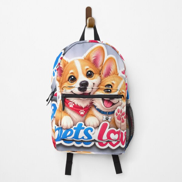 Item preview, pet dogs corgis love designed and sold by Geek4Art.