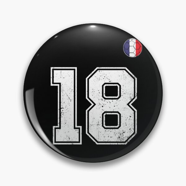 Item preview, Soccer player Jersey number 18 France Flag designed and sold by LiviuGligoros.