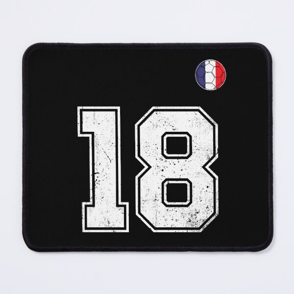 Item preview, Soccer player Jersey number 18 France Flag designed and sold by LiviuGligoros.