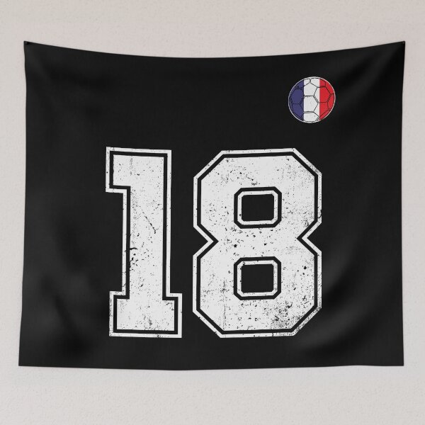 Item preview, Soccer player Jersey number 18 France Flag designed and sold by LiviuGligoros.