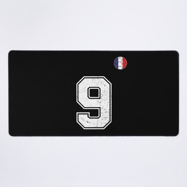 Item preview, Soccer player Jersey number 9 France Flag designed and sold by LiviuGligoros.