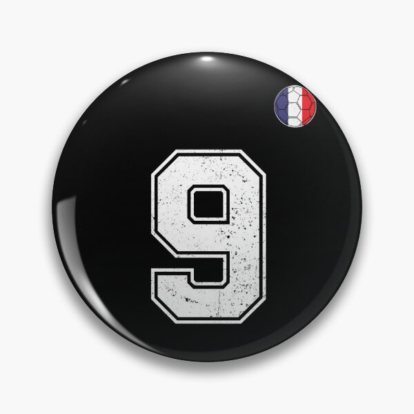 Item preview, Soccer player Jersey number 9 France Flag designed and sold by LiviuGligoros.