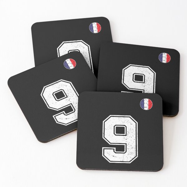 Item preview, Soccer player Jersey number 9 France Flag designed and sold by LiviuGligoros.