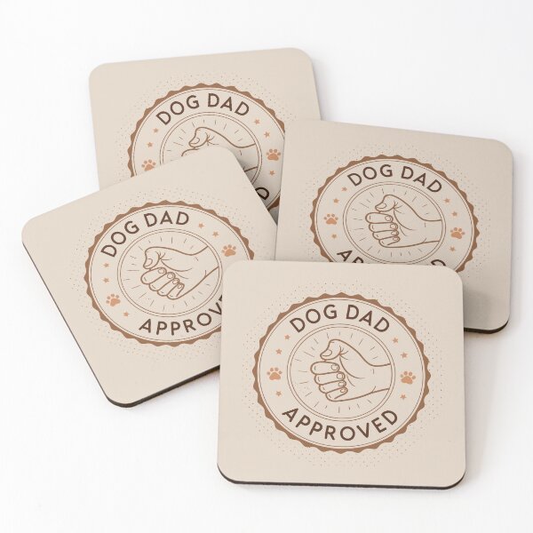 Item preview, Vintage Dog Dad Approved Stamp Emblem - Retro Human Fist and Paw Bump Design designed and sold by Ahmed-khafagy.