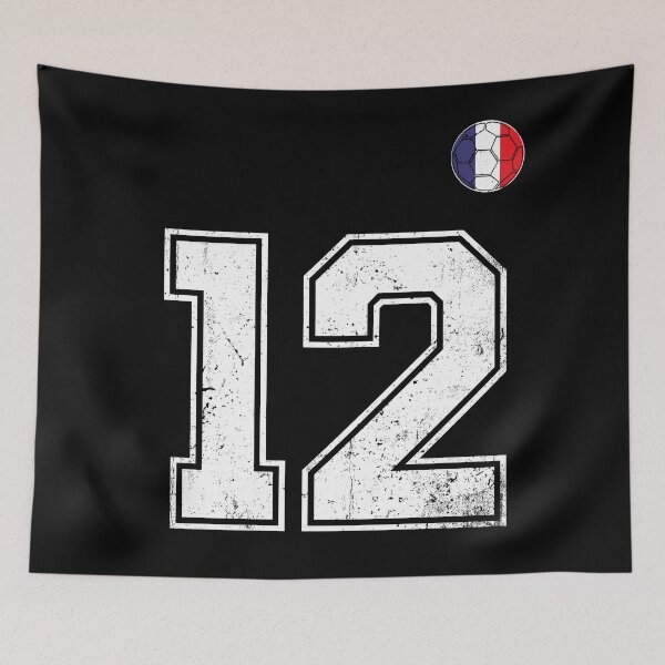 Item preview, Soccer player Jersey number 12 France Flag designed and sold by LiviuGligoros.