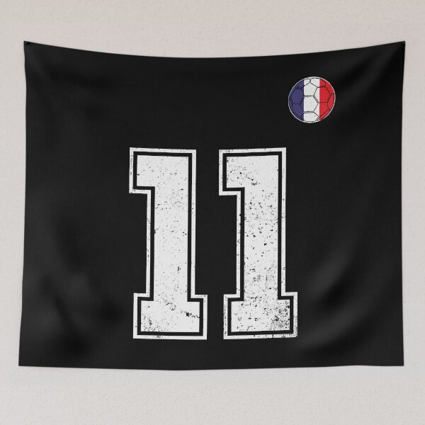 Item preview, Soccer player Jersey number 11 France Flag designed and sold by LiviuGligoros.
