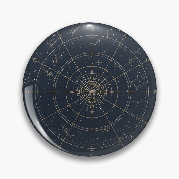 Item preview, Golden Astrological Star Map designed and sold by KooksStudio.