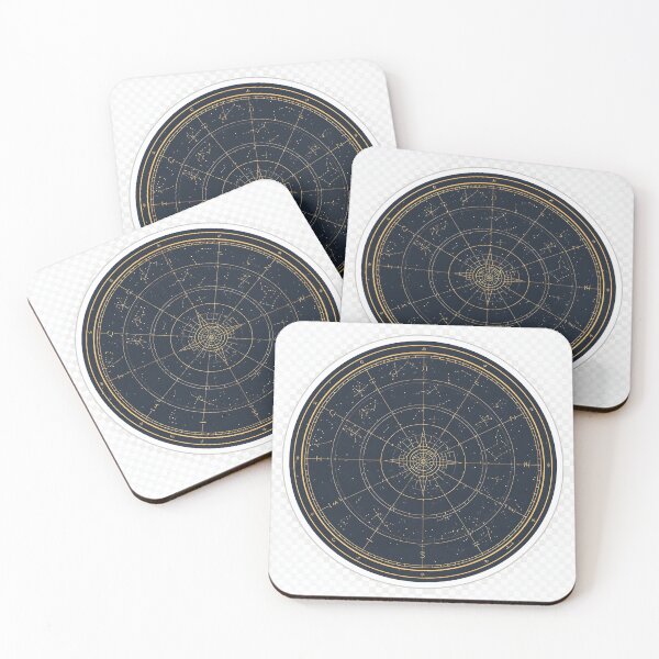 Item preview, Golden Astrological Star Map designed and sold by KooksStudio.