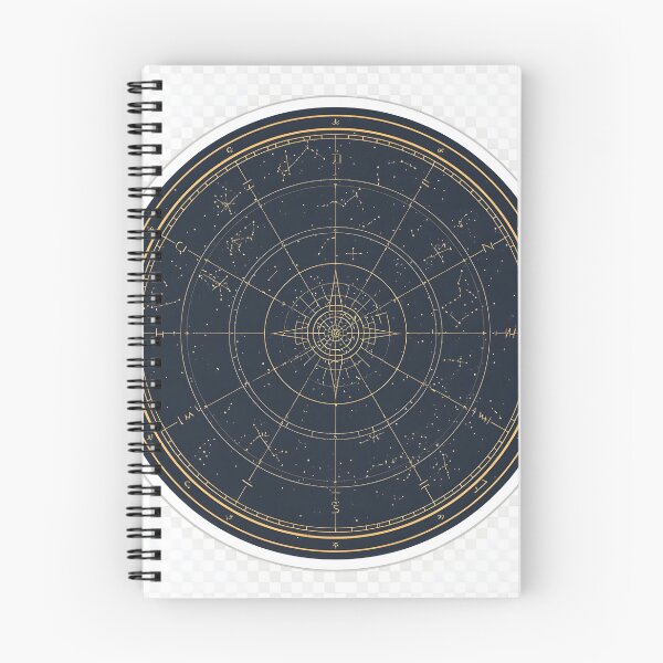 Item preview, Golden Astrological Star Map designed and sold by KooksStudio.