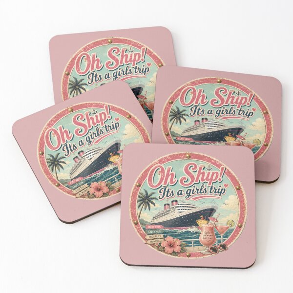 Item preview, Oh Ship It’s a Girls Trip Retro Cruise designed and sold by HungarianSailor.