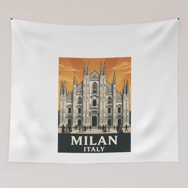 Item preview, Milan Italy Duomo Cathedral Travel Souvenir designed and sold by Simsimah26Parks.