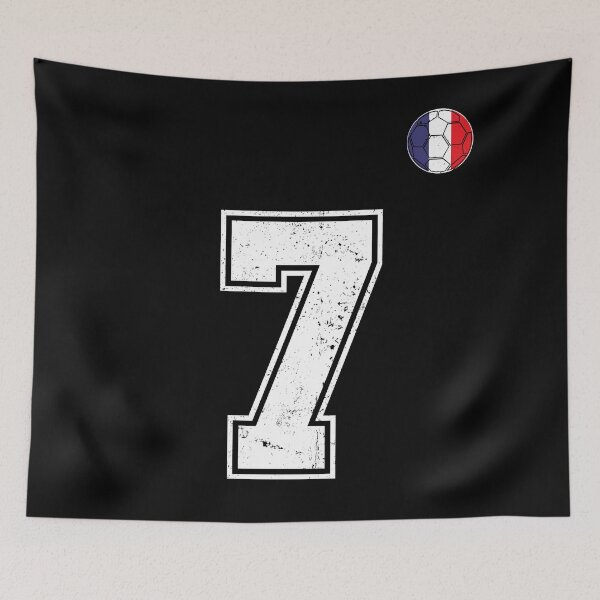 Item preview, Soccer player Jersey number 7 France Flag designed and sold by LiviuGligoros.