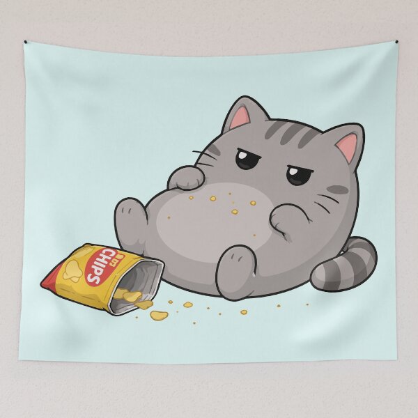 Item preview, Feelin' Chonky - Annoyed Kitty designed and sold by Vanilla-Girl.
