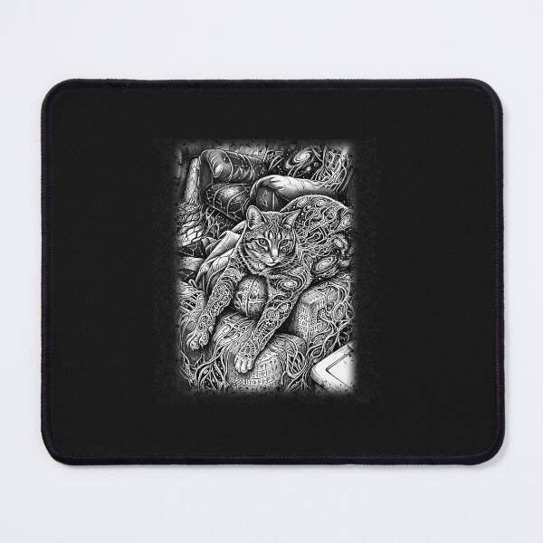 Item preview, Dark Psychedelic Cat Graphic Surrealism Goth designed and sold by FrankIsabel.