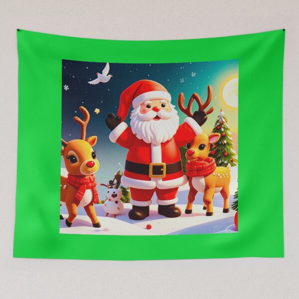 Item preview, Deep colors Santa reindeer with dove love designed and sold by Jsw-speedartja.