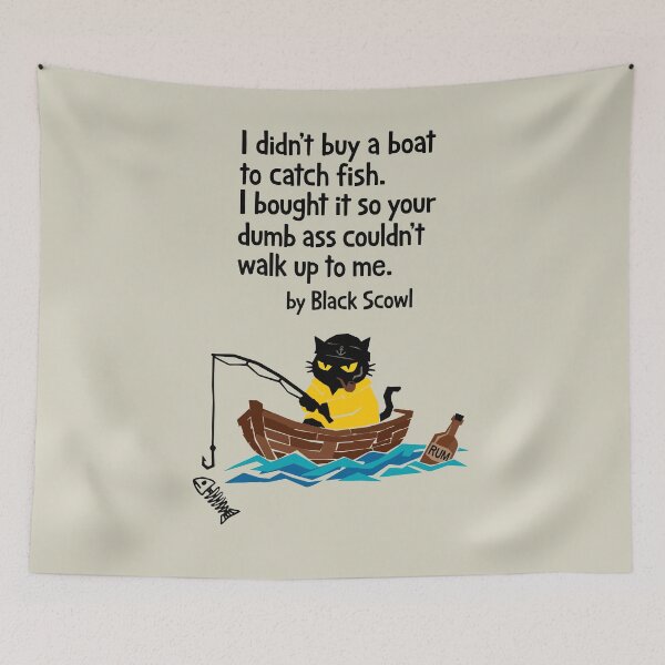 Item preview, Introvert Fishing Cat Humor designed and sold by IAPICTURE.