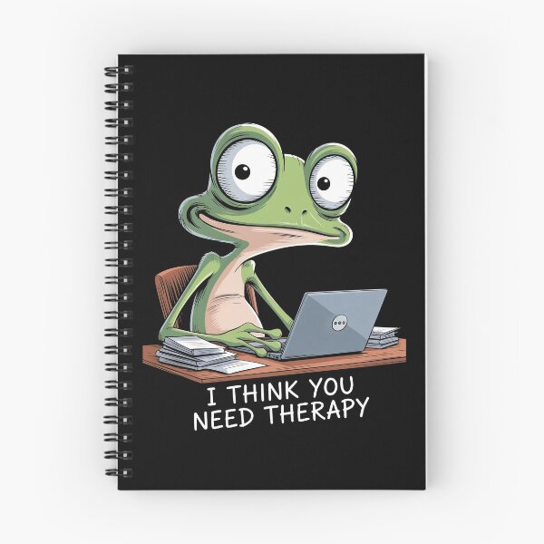 Item preview, I Think You Need Therapy Funny Sarcastic Frog Meme Friend Gift designed and sold by Say It With Ink.