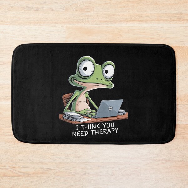 Item preview, I Think You Need Therapy Funny Sarcastic Frog Meme Friend Gift designed and sold by Say It With Ink.