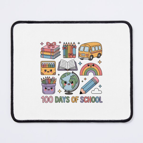 Item preview, Happy 100 Days of School, Back to School Rainbow School Bus designed and sold by SapfireStuArt.