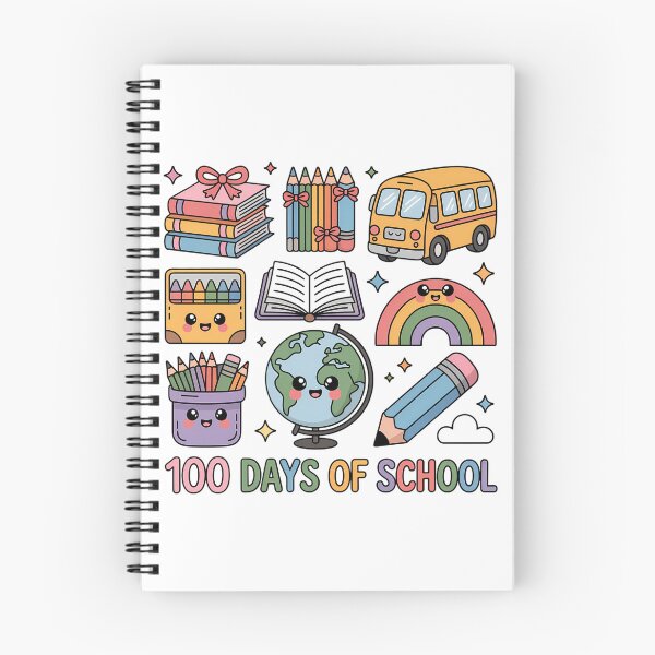 Item preview, Happy 100 Days of School, Back to School Rainbow School Bus designed and sold by SapfireStuArt.