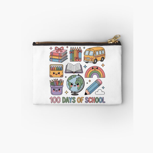 Item preview, Happy 100 Days of School, Back to School Rainbow School Bus designed and sold by SapfireStuArt.