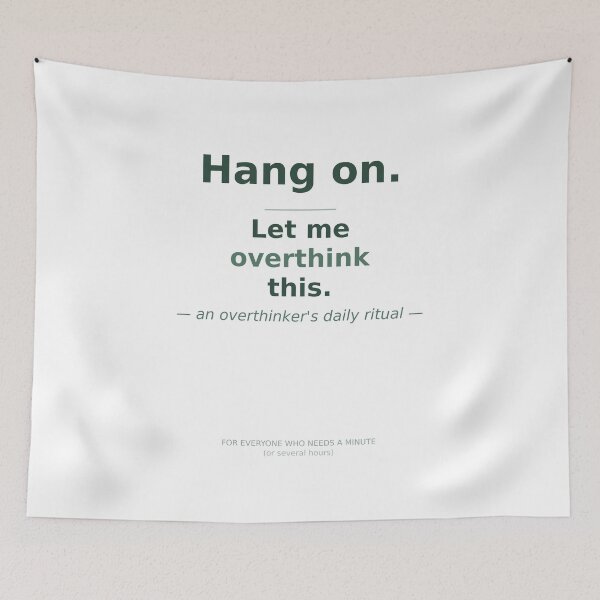 Item preview, Overthinking Humor Mug Hang On Let Me Overthink This Funny Gift designed and sold by InkAndWit.