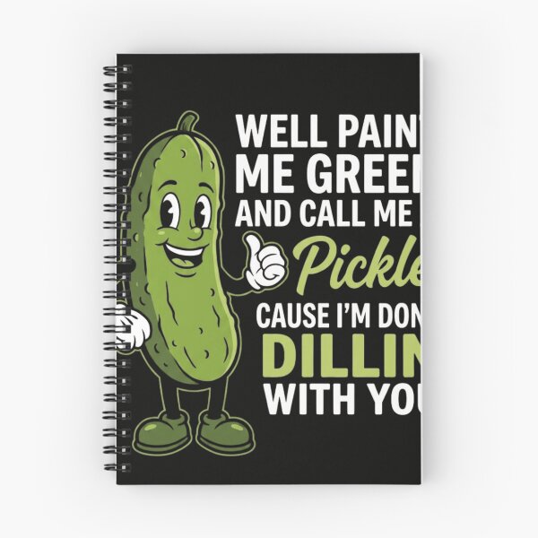 Item preview, Funny Pickle Pun - I'm Done Dillin With You Vintage Cartoon designed and sold by haitrieuic96.