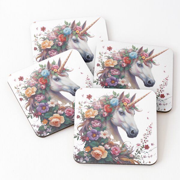 Item preview, The Last Floral Unicorn | Magical Fantasy Flower Unicorn Art designed and sold by Mobile Cases Store.