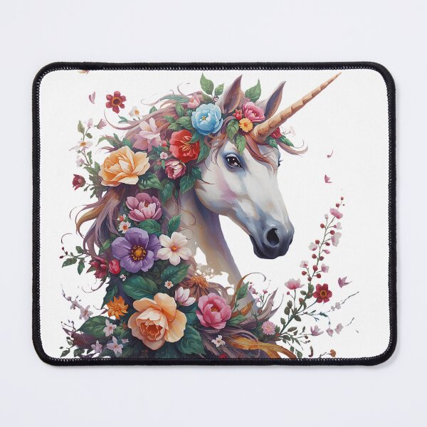 Item preview, The Last Floral Unicorn | Magical Fantasy Flower Unicorn Art designed and sold by Mobile Cases Store.