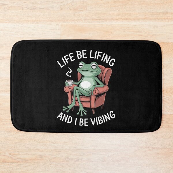 Item preview, Life Be Lifing And I Be Vibing Funny Chill Frog Meme Coffee Gift designed and sold by Say It With Ink.