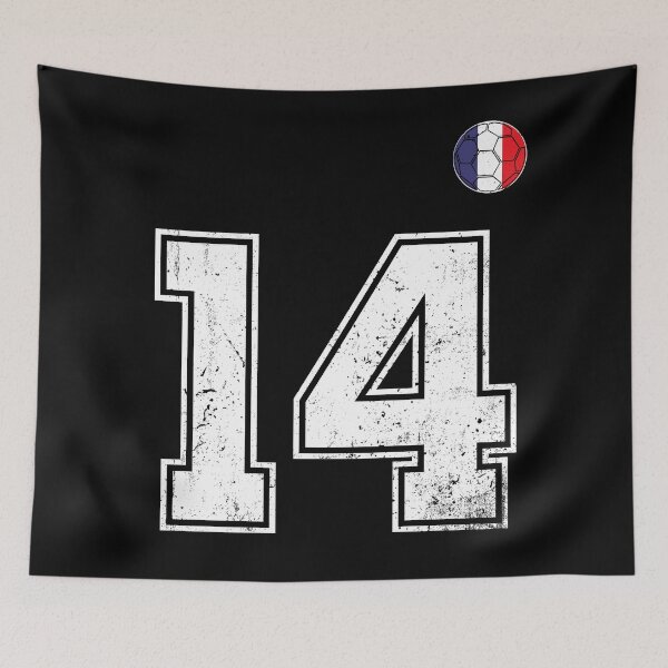 Item preview, Soccer player Jersey number 14 France Flag designed and sold by LiviuGligoros.