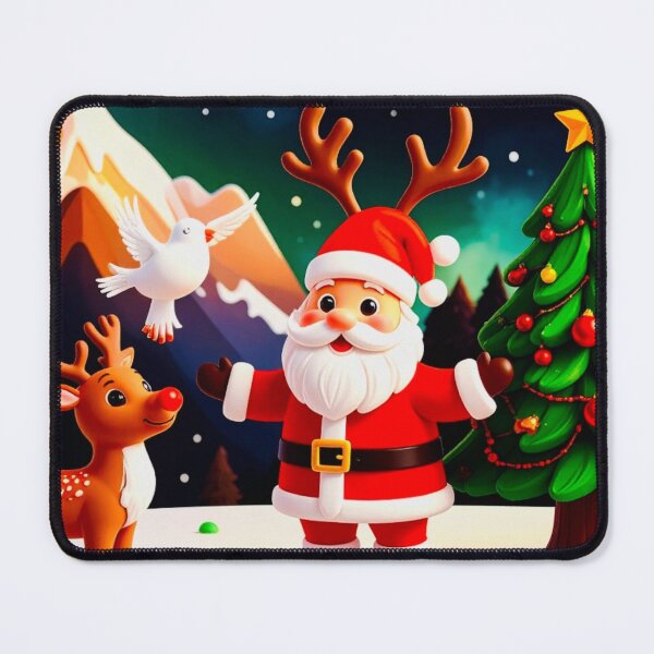 Item preview, Deep colors Santa reindeer with dove love designed and sold by Jsw-speedartja.
