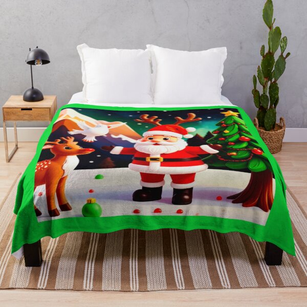 Item preview, Deep colors Santa reindeer with dove love designed and sold by Jsw-speedartja.